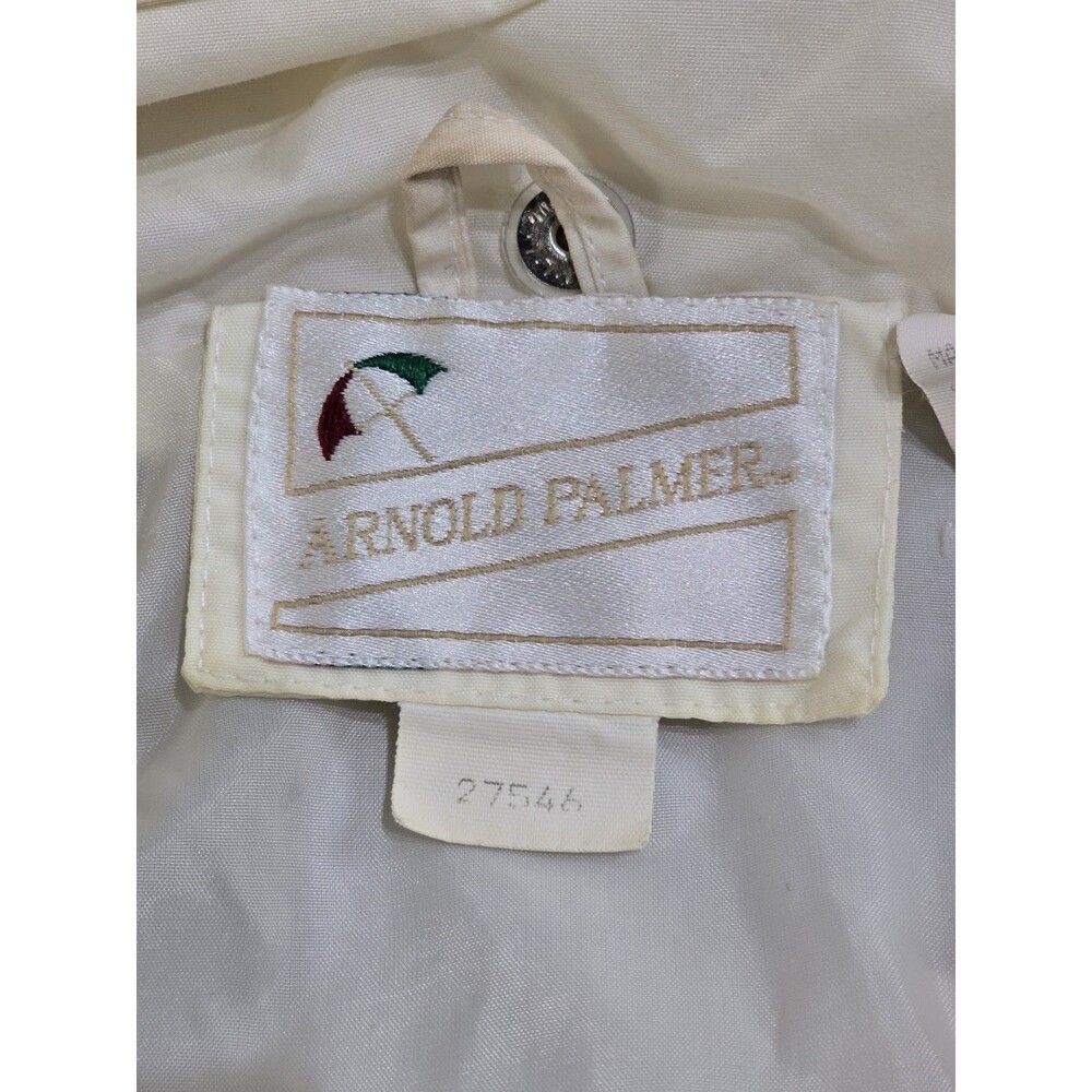 Vintage 80'S Arnold Palmer Golf Jacket 2 Pocket Mens XL Windbreaker Rainbow Hood - Picture 2 of 16